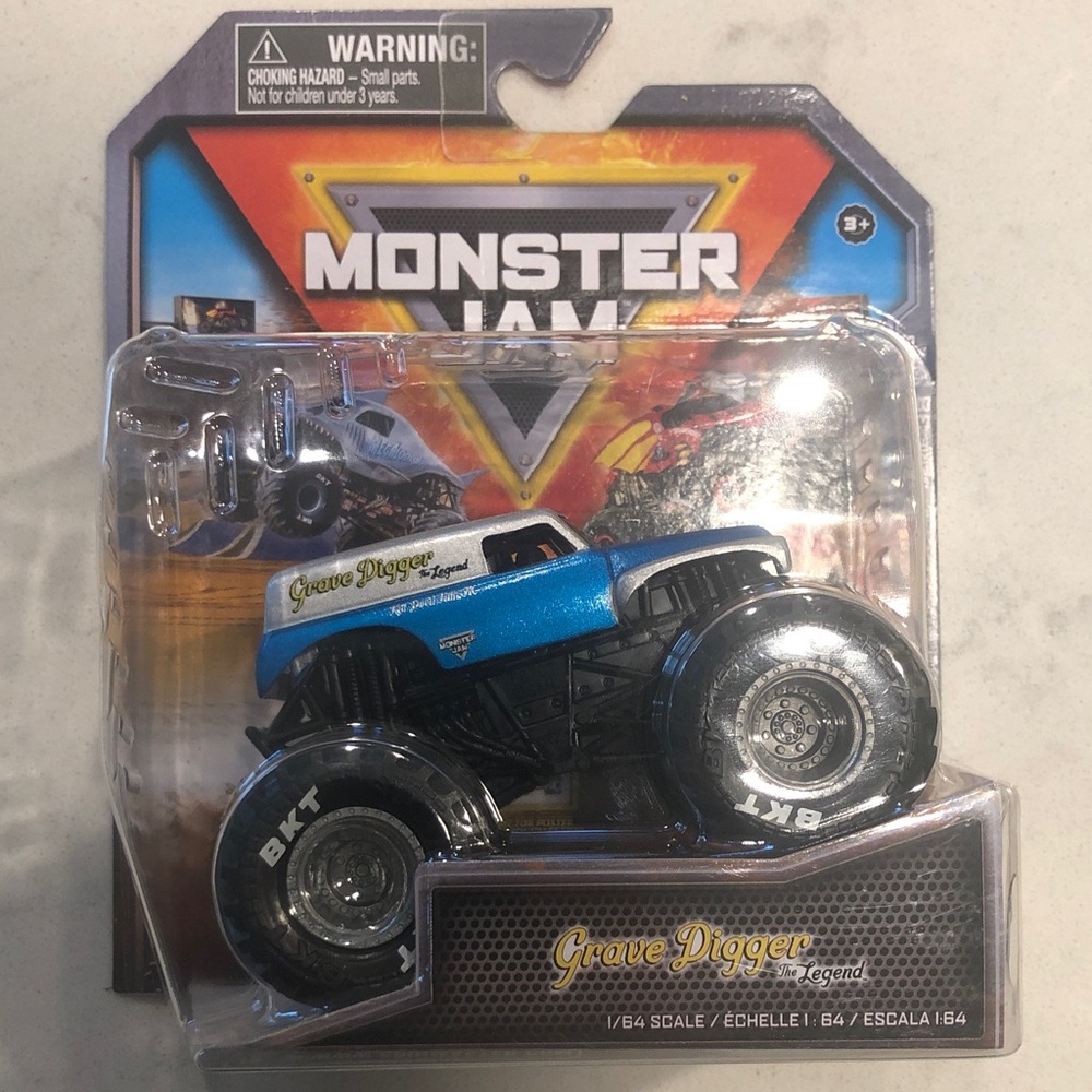 Grave Digger the Legend Toy Truck - Blue and Black